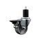 Service Caster 3'' Semi Steel Swivel 1-3/4'' Expanding Stem Caster with Brake SCC-EX20S314-SSS-PLB-134 - alternate 1